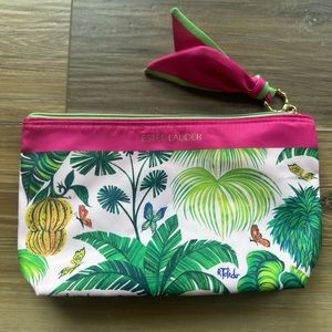 Estee Lauder Ruben Toledo Tropical Cosmetic Makeup Bag Pouch Zip Up